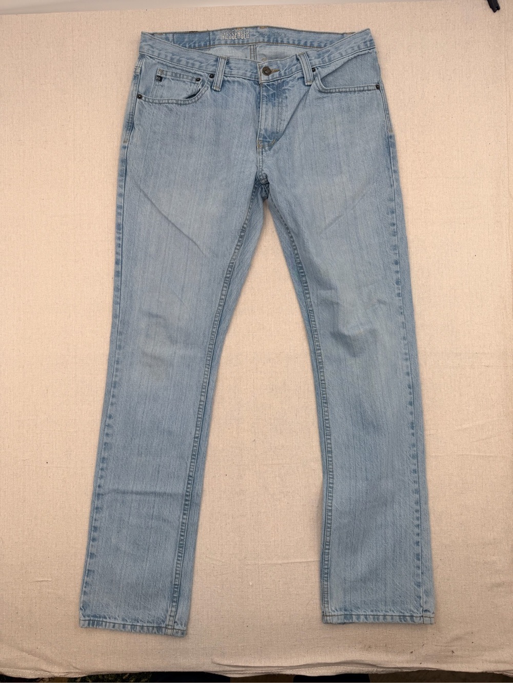 Freeworld Men’s Light Blue Straight Jeans - Size 34